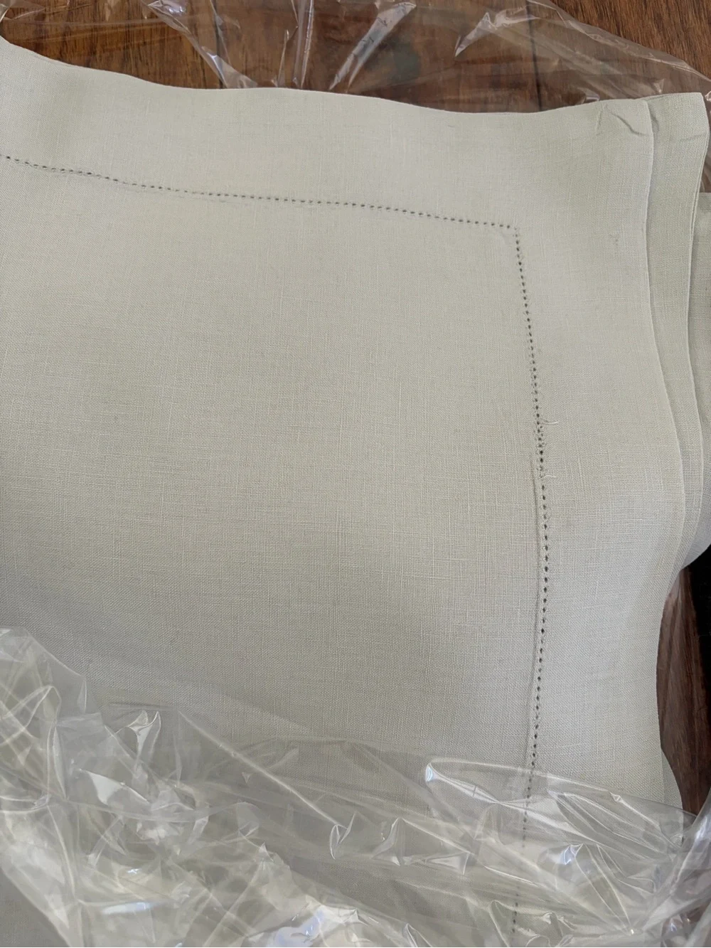 Pottery Barn Light Gray Linen Pillow Shams and Duvet Set